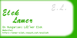 elek lamer business card